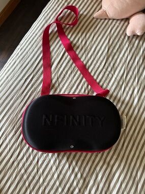 NFINITY Black and Pink Crossbody Carry Case